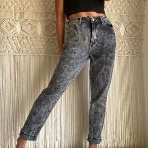 Acid Wash Mom Jeans